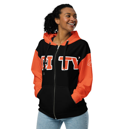 "City Knight" Unisex zip hoodie