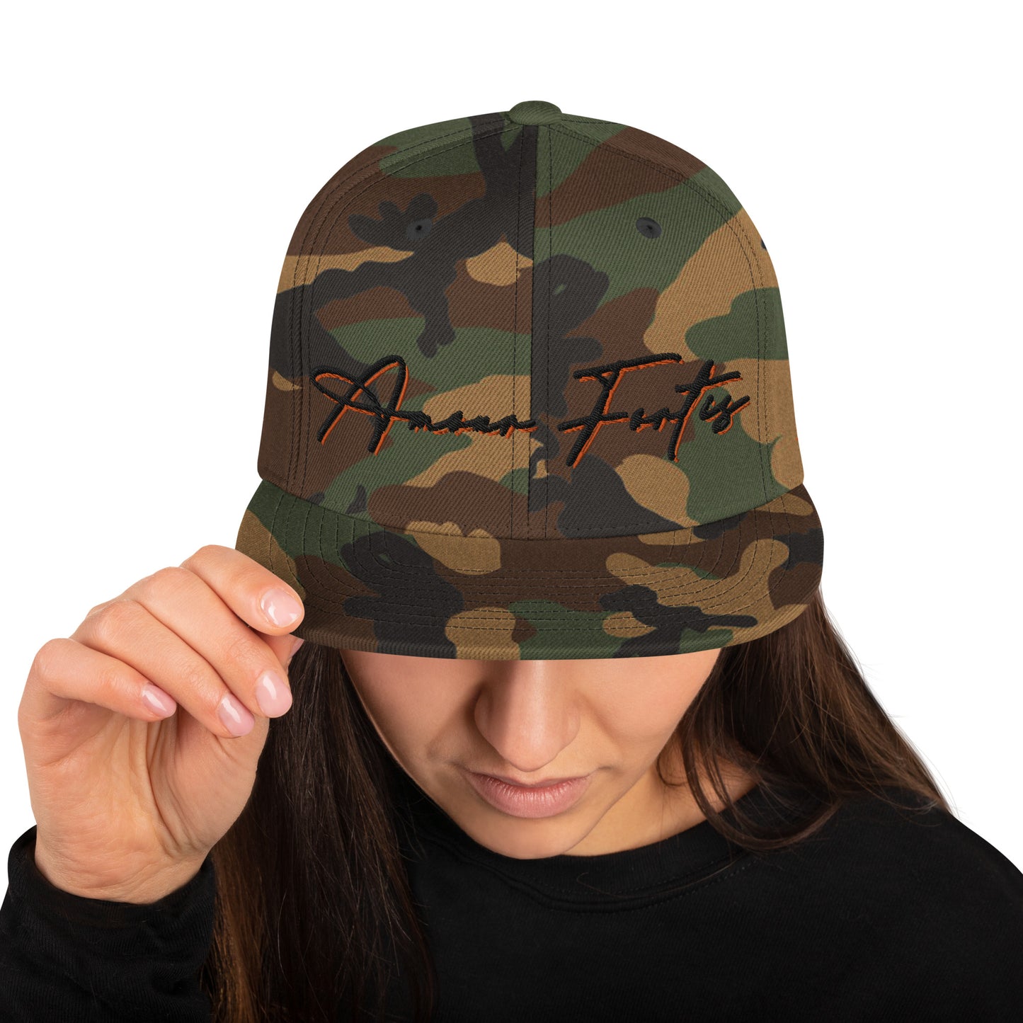 Camo Y.O.S Snapback Hat alt