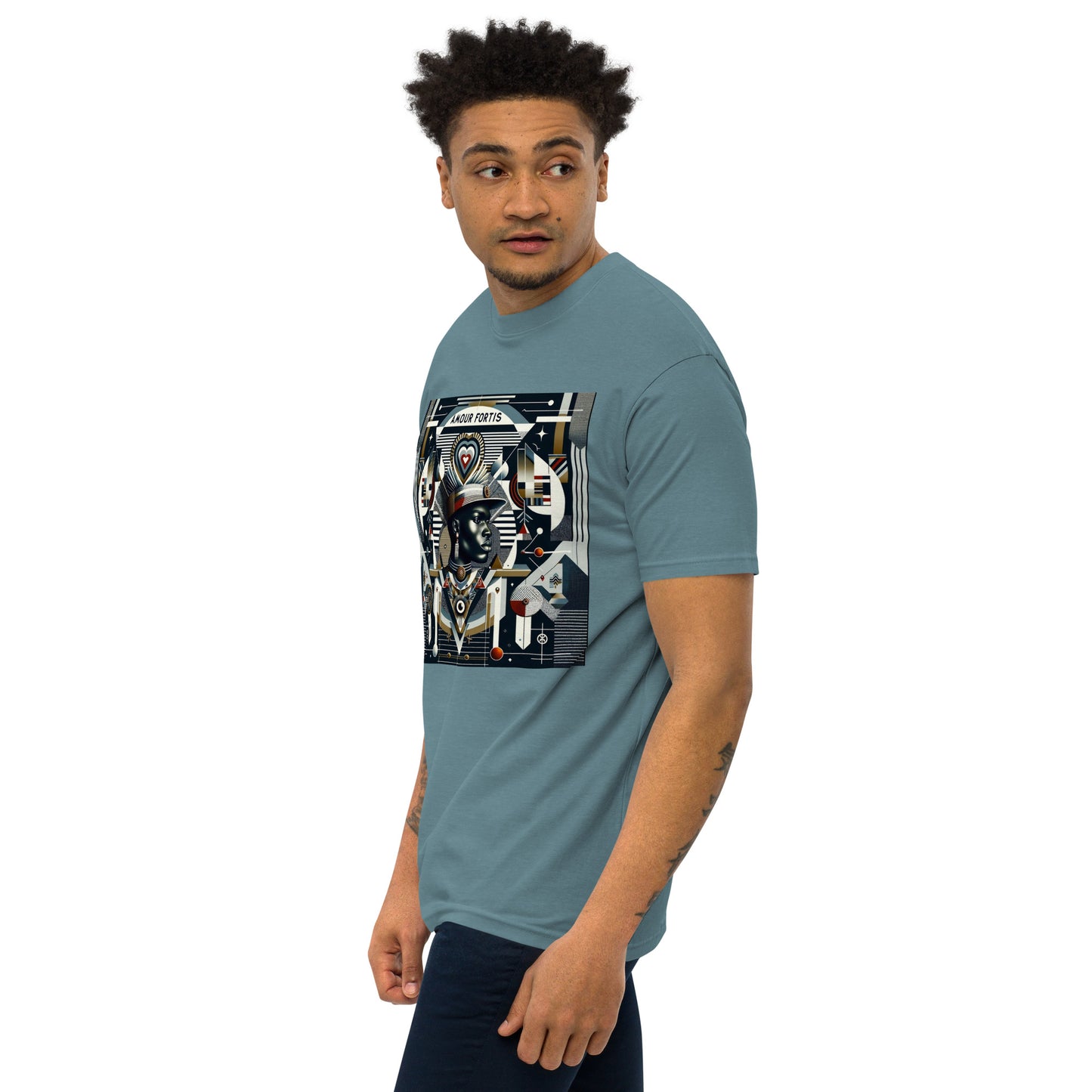 "Cultural Harmony" Men's premium heavyweight tee (color options)