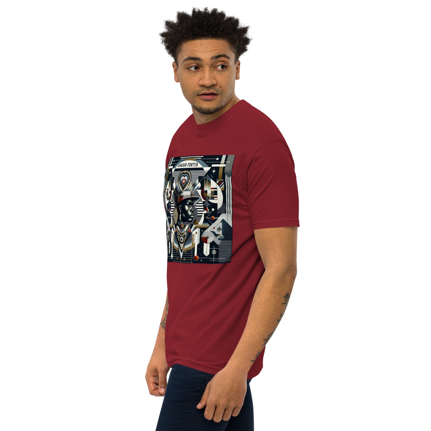 "Cultural Harmony" Men's premium heavyweight tee (color options)