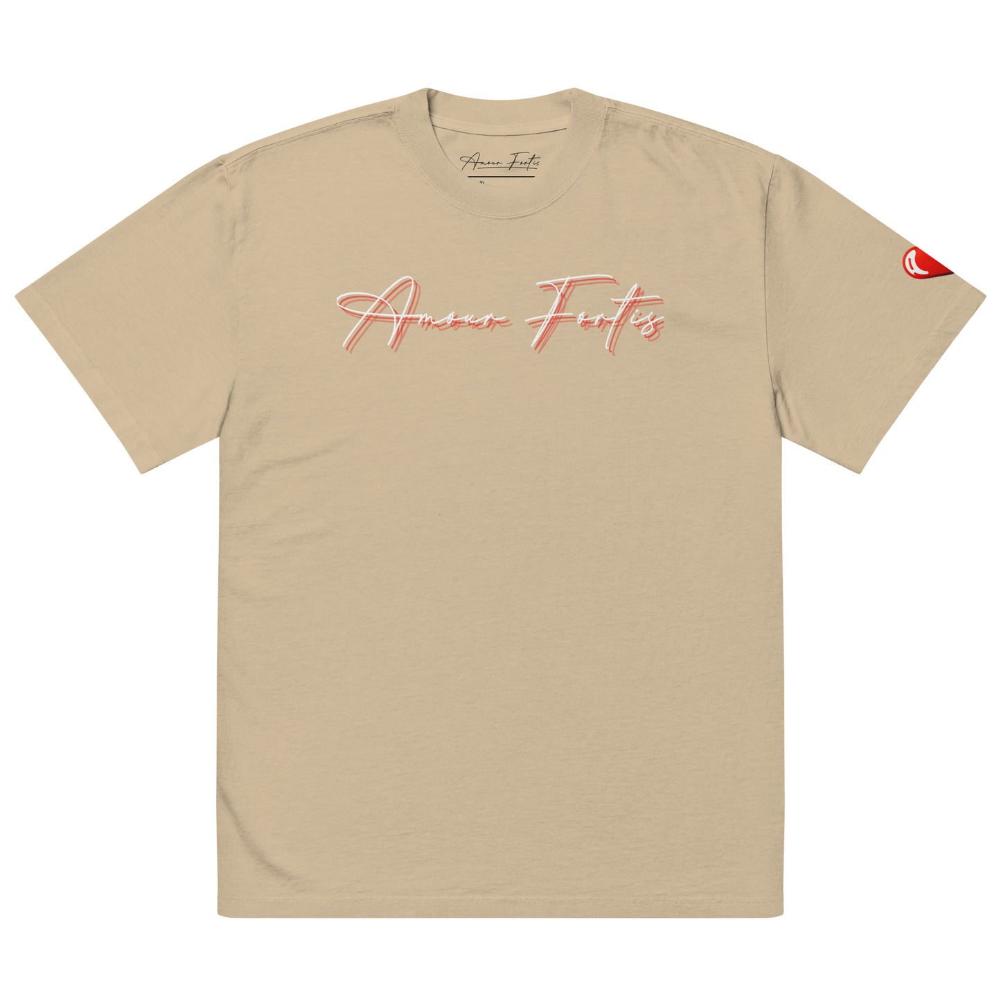 "Heart on my Sleeve" Unisex oversized faded t-shirt (color options)