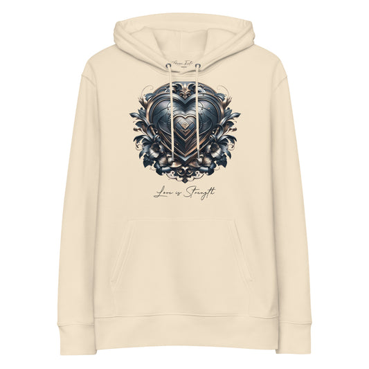 "Love is an Armor" Unisex eco hoodie