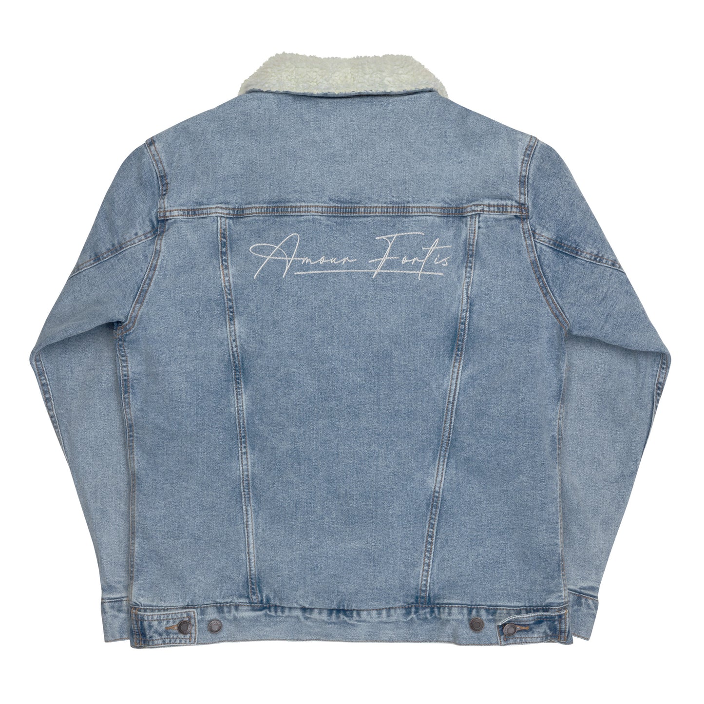 Unisex Denim Sherpa Jacket