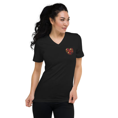 Heart Garden Women's V-Neck T-Shirt (Color option)