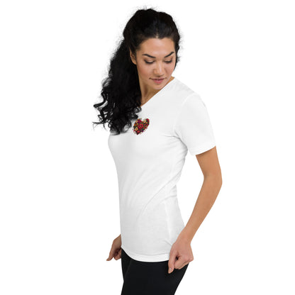 Heart Garden Women's V-Neck T-Shirt (Color option)