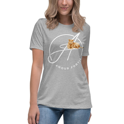 "Lioness-hearted" Women's Relaxed T-Shirt (alt-color options)