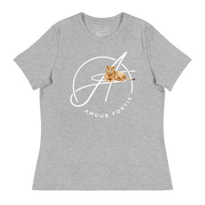 "Lioness-hearted" Women's Relaxed T-Shirt (alt-color options)