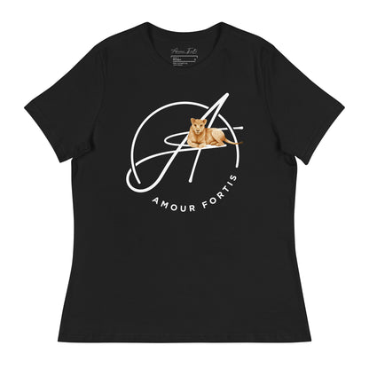 "Lioness-hearted" Women's Relaxed T-Shirt (alt-color options)