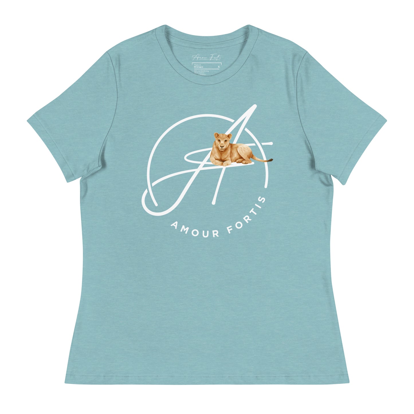 "Lioness-hearted" Women's Relaxed T-Shirt (alt-color options)