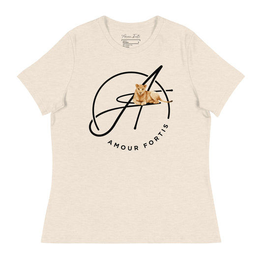 "Lioness-hearted" Women's Relaxed T-Shirt (color options)