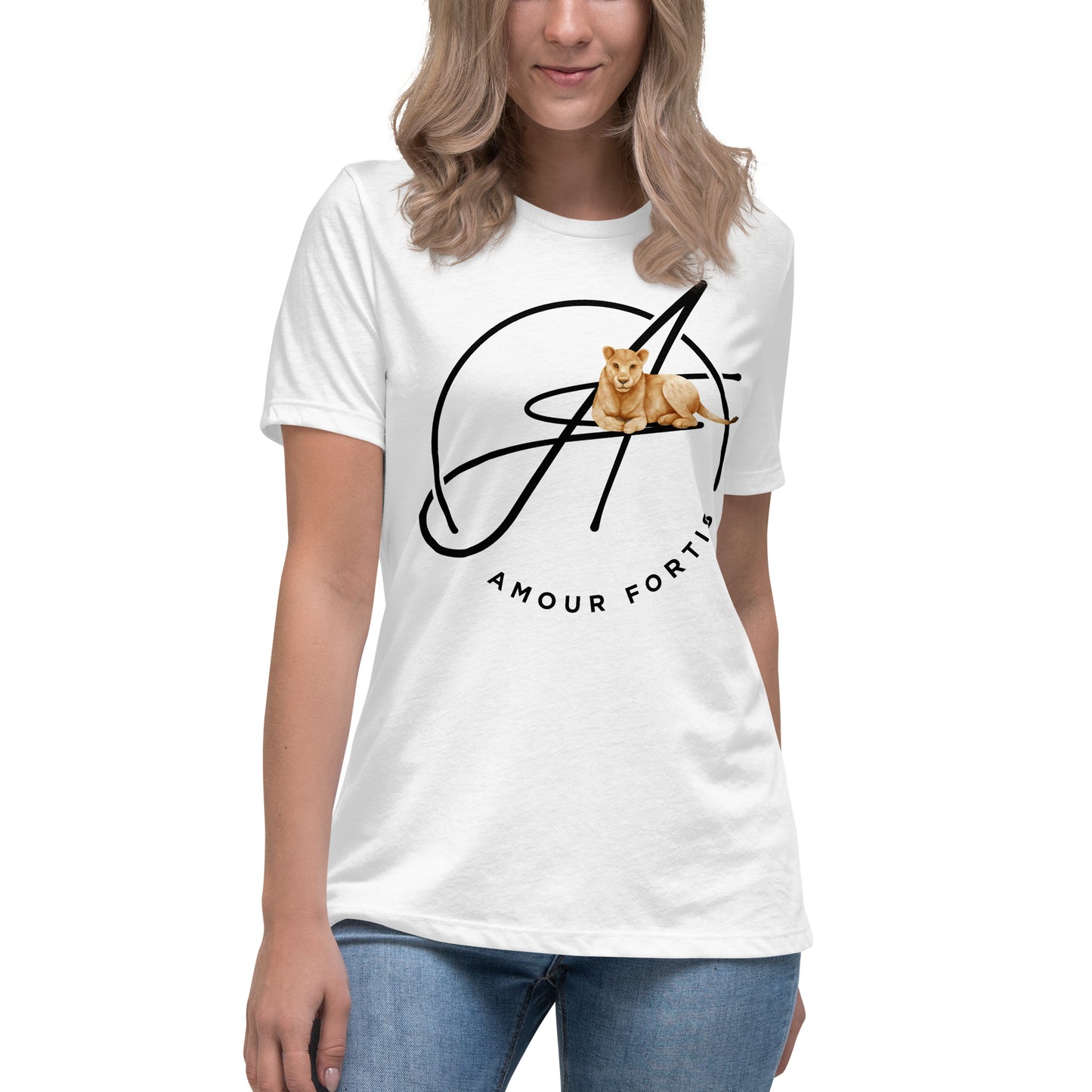 "Lioness-hearted" Women's Relaxed T-Shirt (color options)